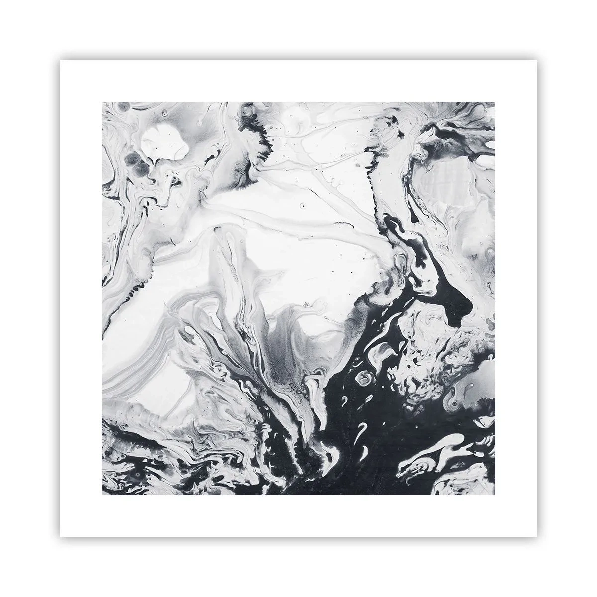 Affisch - Jordens inre - 40x40 cm