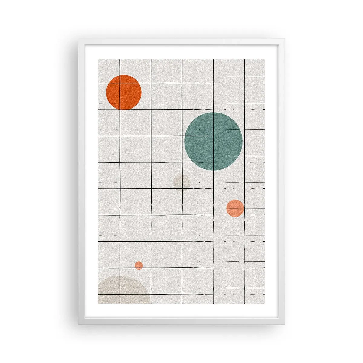 Affisch i vit ram - Fångade. Vi eller de? - 50x70 cm