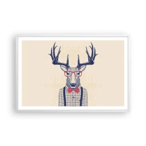 Affisch i vit ram - Rolig extravagans - 91x61 cm