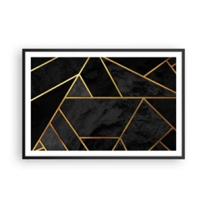 Affisch i svart ram - Mörker och sken - 91x61 cm