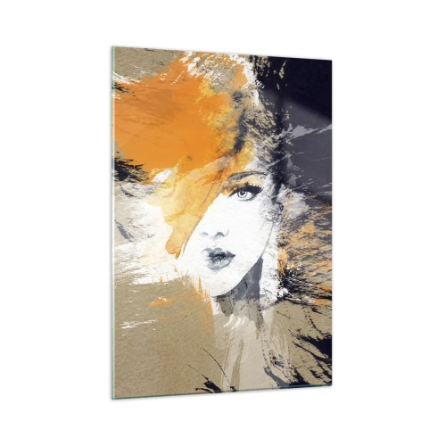 Glastavla - Bild på glas - Och så blir det ljus - 50x70 cm