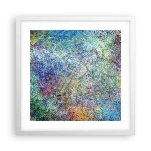 Affisch i vit ram - Det är inte så enkelt - 40x40 cm