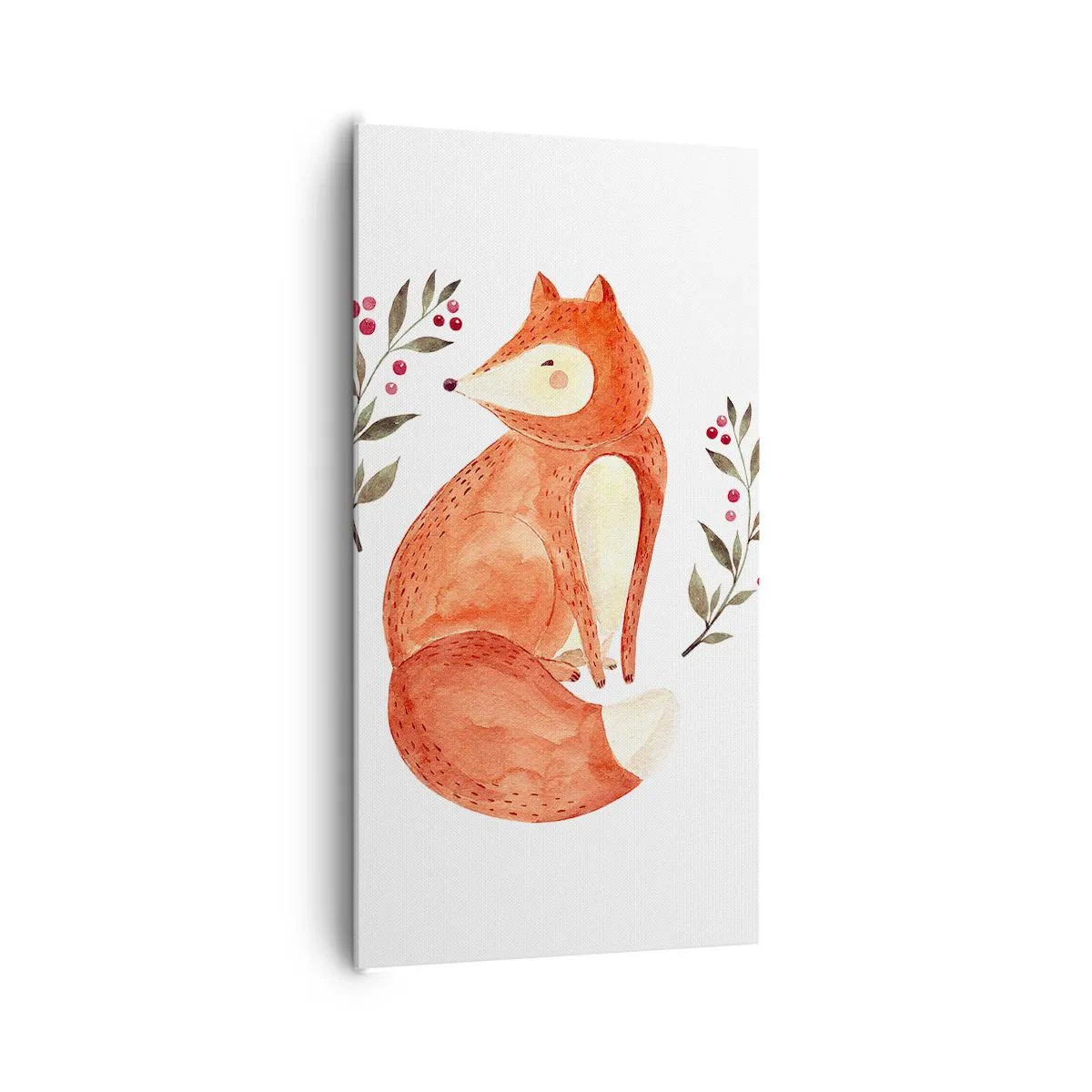 Canvastavla - Bild på duk - Liten rödhårig - 65x120 cm