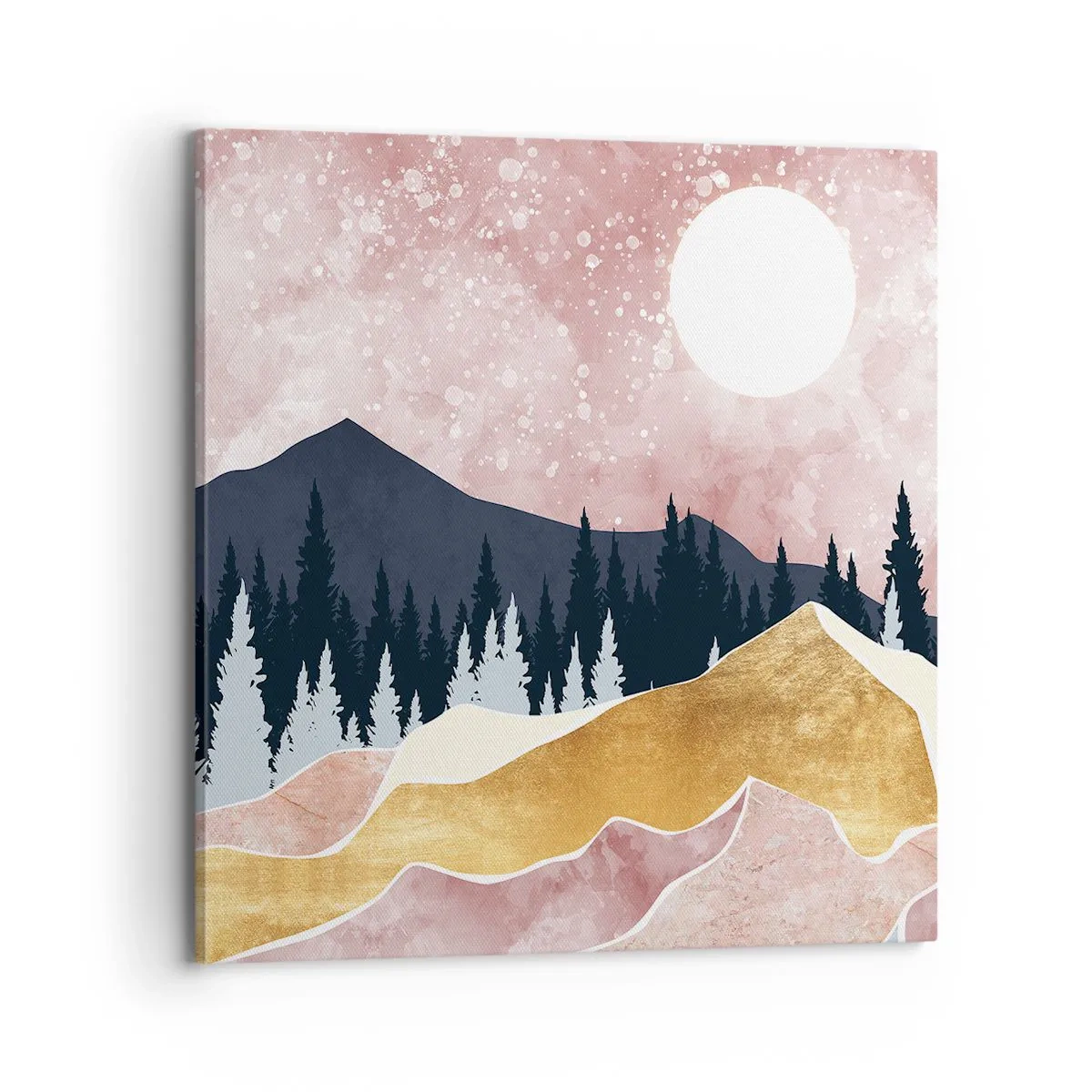 Canvastavla - Bild på duk - Nattvakt - 70x70 cm