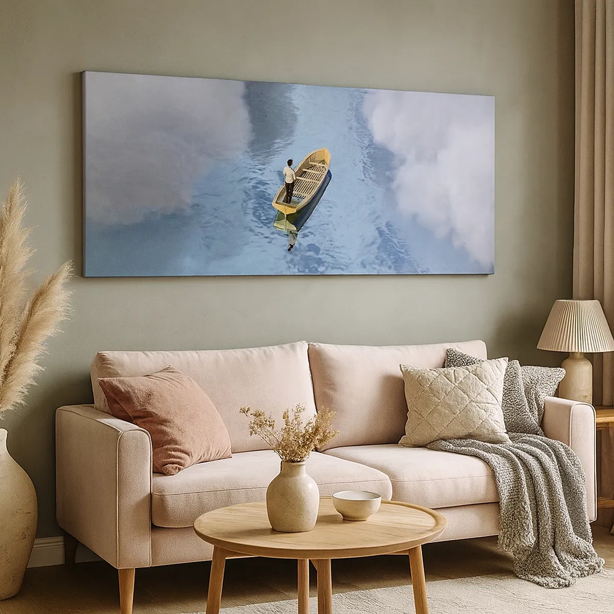 Canvastavla - Bild på duk - Livet - resan - det okända - 30x30 cm