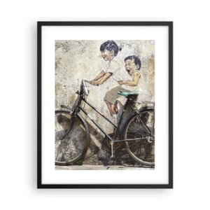 Affisch i svart ram - Sant eller falskt? - 40x50 cm