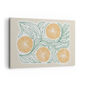 Canvastavla - Bild på duk - Etniskt med en touch av abstraktion - 120x80 cm