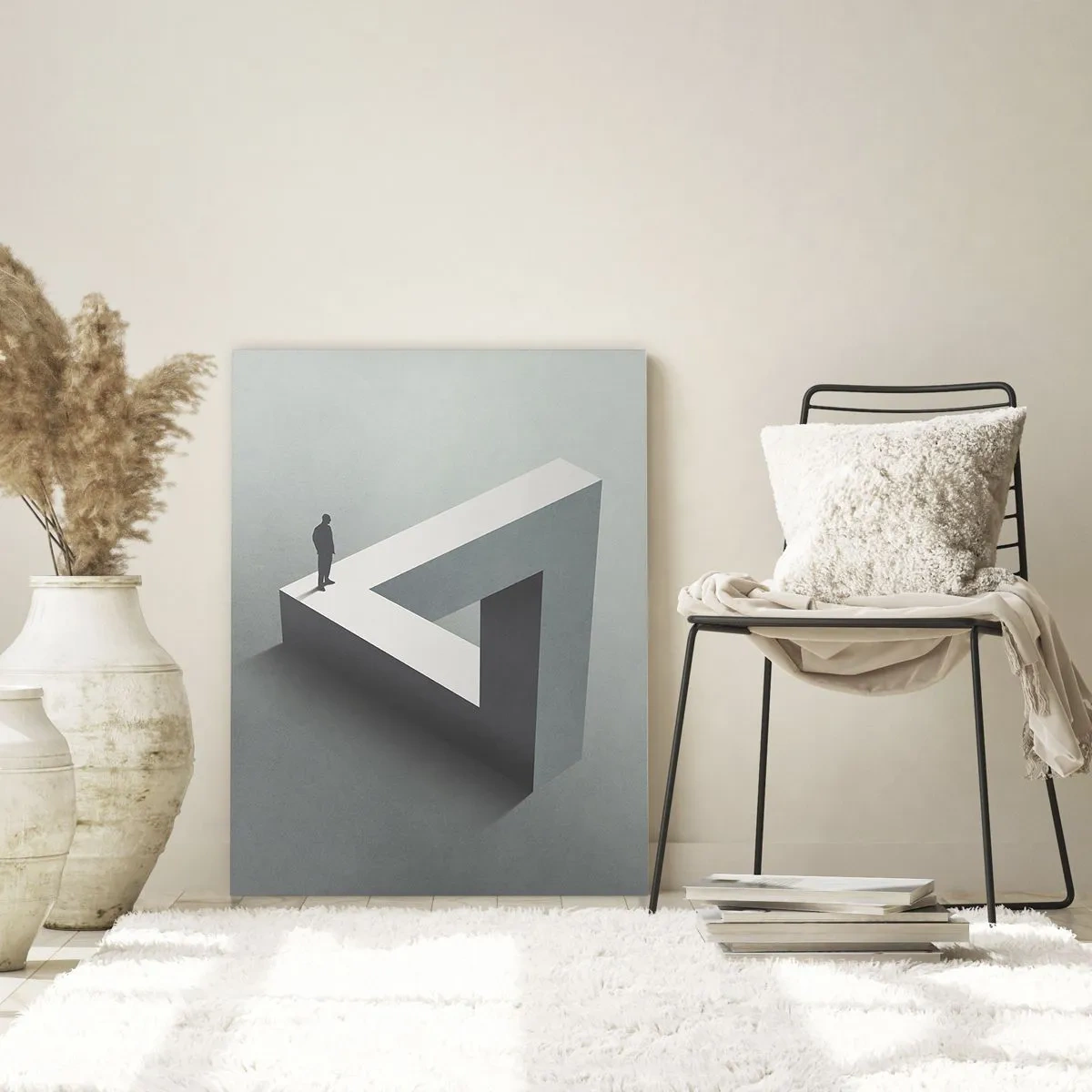 Glastavla - Bild på glas - Och ändå möjligt - 50x70 cm