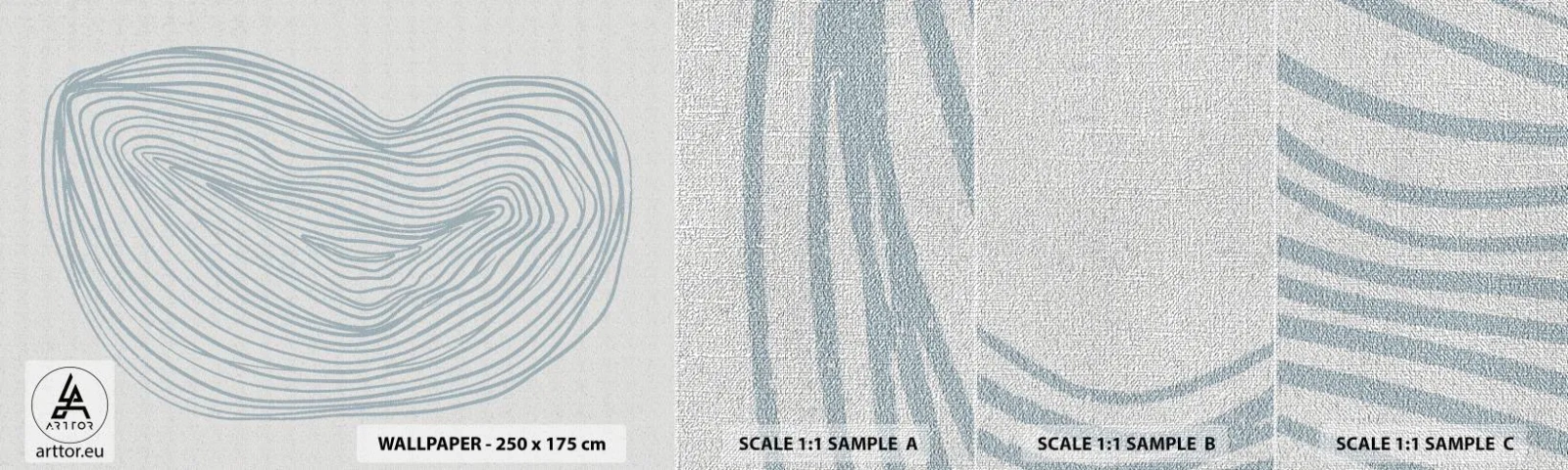 Provbit av fototapet Premium Canvas - Droppens leende - Minimalism, Boho, Bit - 100x30 cm