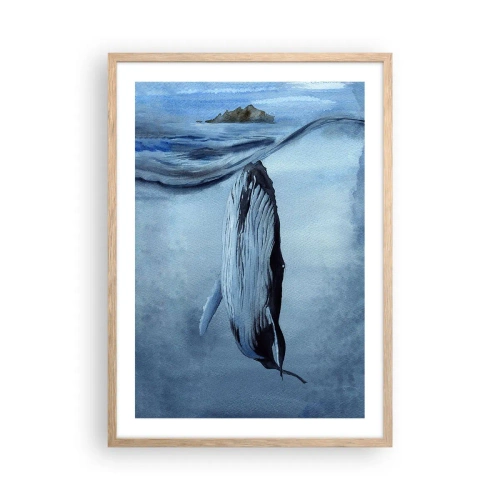 Affisch i ram av ljusek - Två världar i norr - 50x70 cm