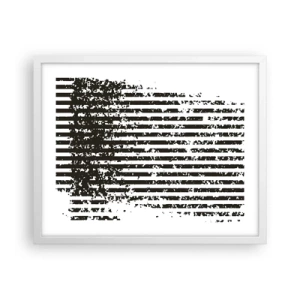 Affisch i vit ram - Rytm och brus - 50x40 cm