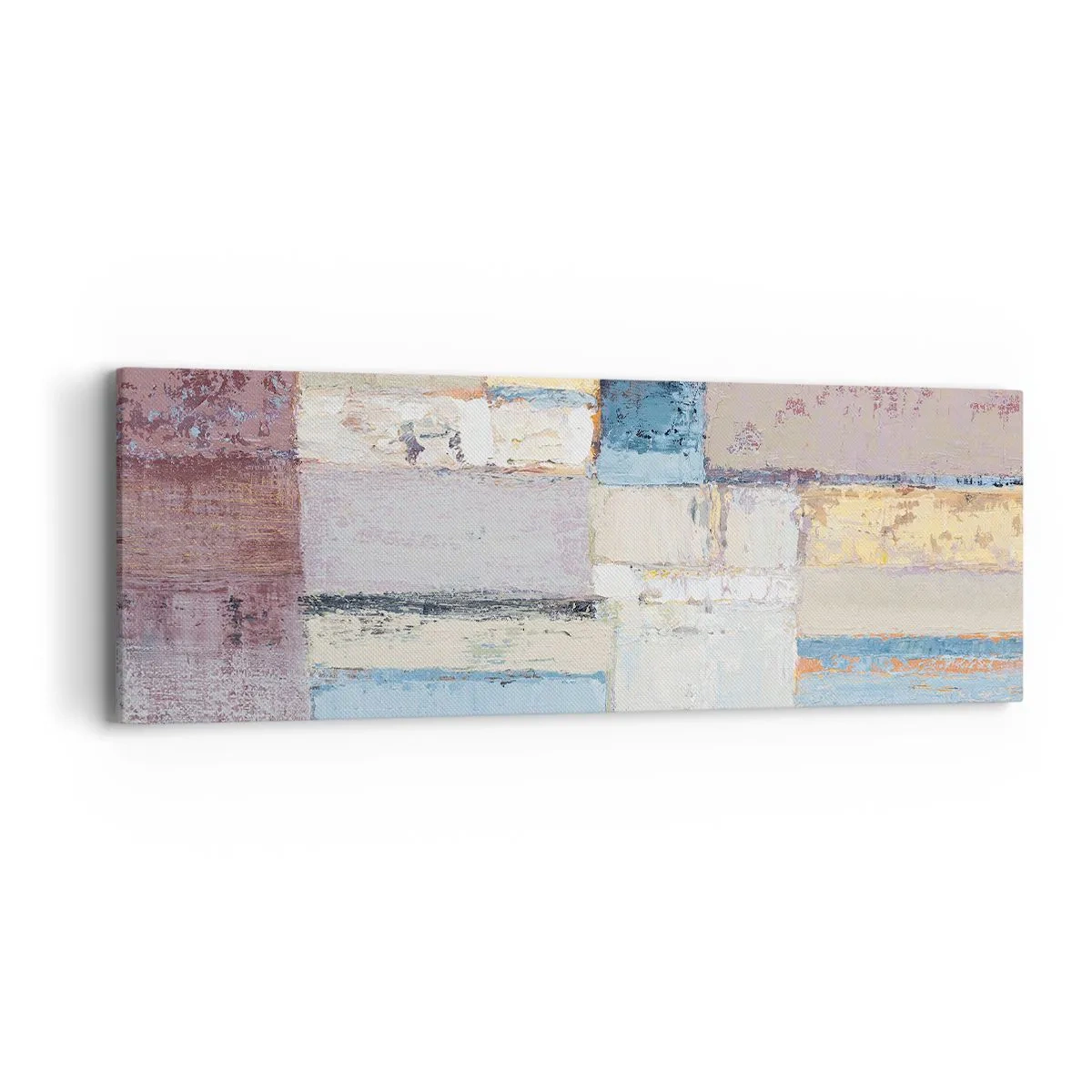 Canvastavla - Bild på duk - Geometrins lugn - 90x30 cm