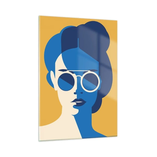 Glastavla - Bild på glas - Semesterlook - 50x70 cm