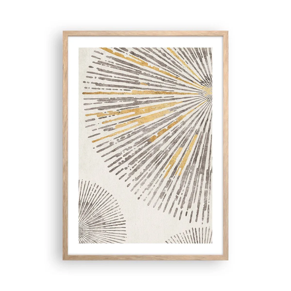 Affisch i ram av ljusek - Radiens skönhet - 50x70 cm