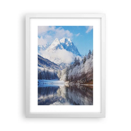 Affisch i vit ram - Snövakt - 30x40 cm