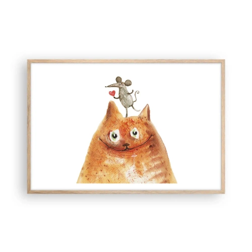 Affisch i ram av ljusek - Kärlekens paradoxer - 91x61 cm