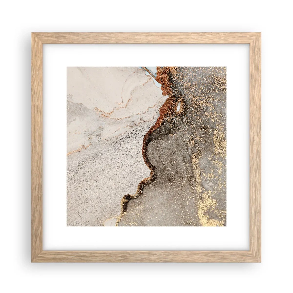 Affisch i ram av ljusek - På färgernas gräns - 30x30 cm