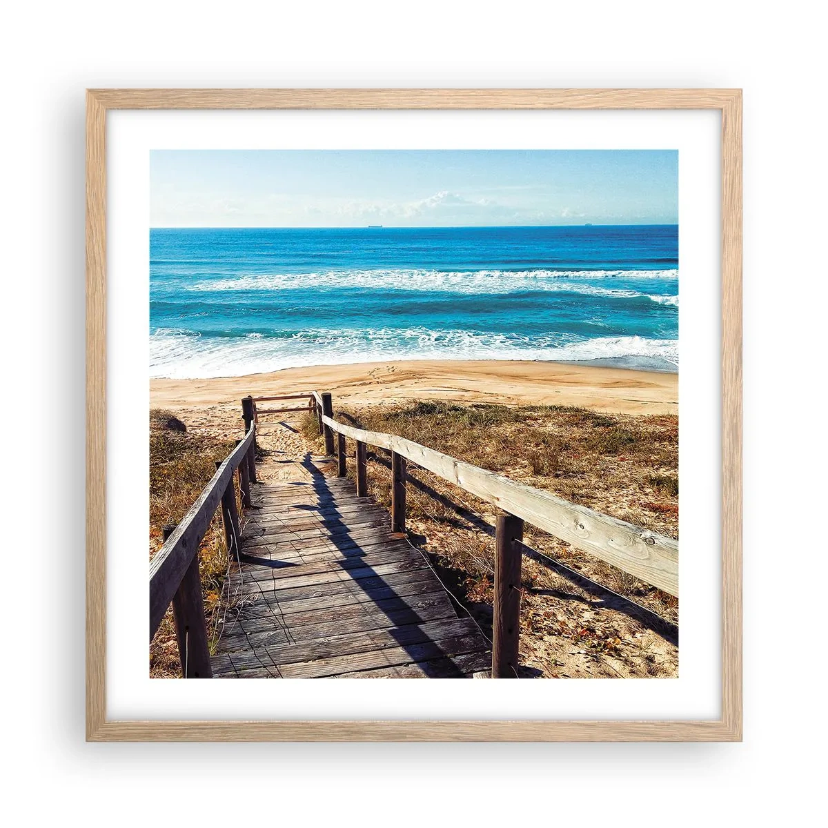 Affisch i ram av ljusek - Spring! - 50x50 cm