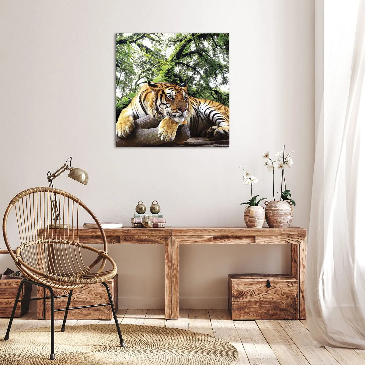 Canvastavla - Bild på duk - Med vänlig hälsning - 60x60 cm