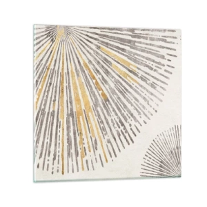 Glastavla - Bild på glas - Radiens skönhet - 70x70 cm