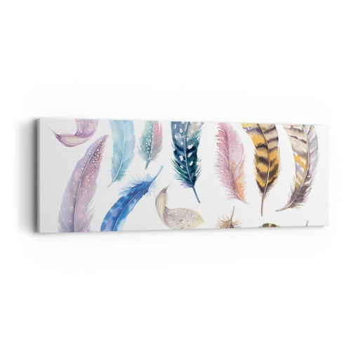 Canvastavla - Bild på duk - Lätta, färgglada och färgrika - 90x30 cm