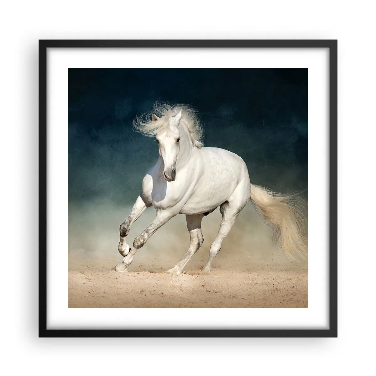 Affisch i svart ram - Frihet i ett rent tillstånd - 50x50 cm