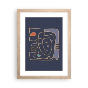 Affisch i ram av ljusek - I drömmarnas värld - 30x40 cm