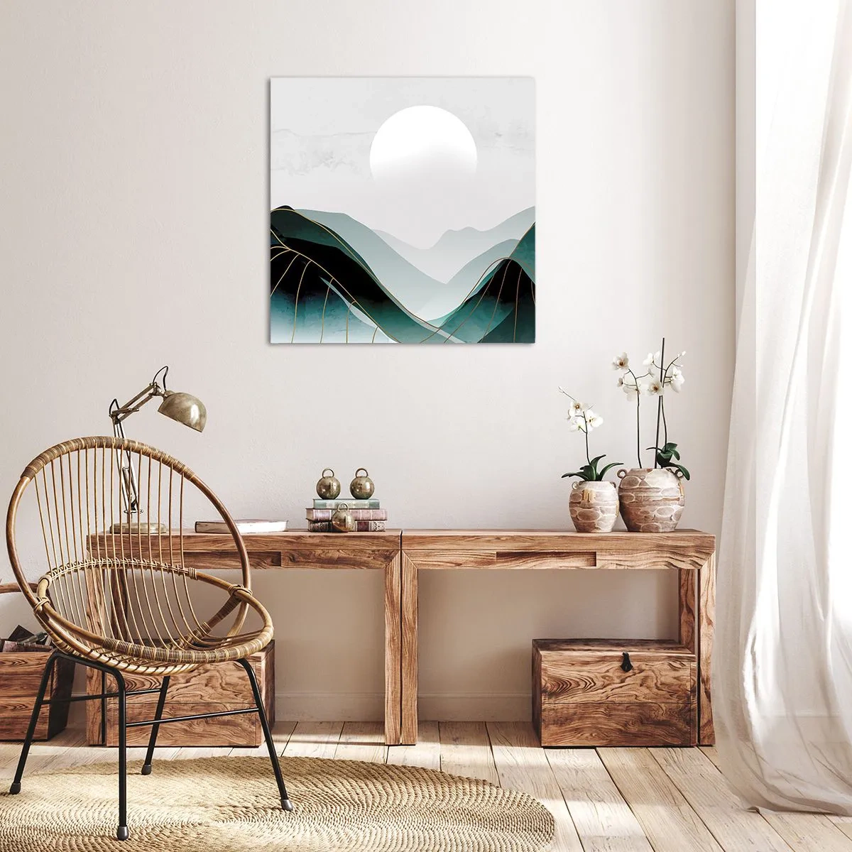 Canvastavla - Bild på duk - I fullt majestät - 40x40 cm