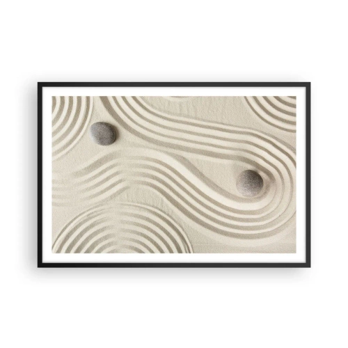 Affisch i svart ram - Värmens beröring - 91x61 cm