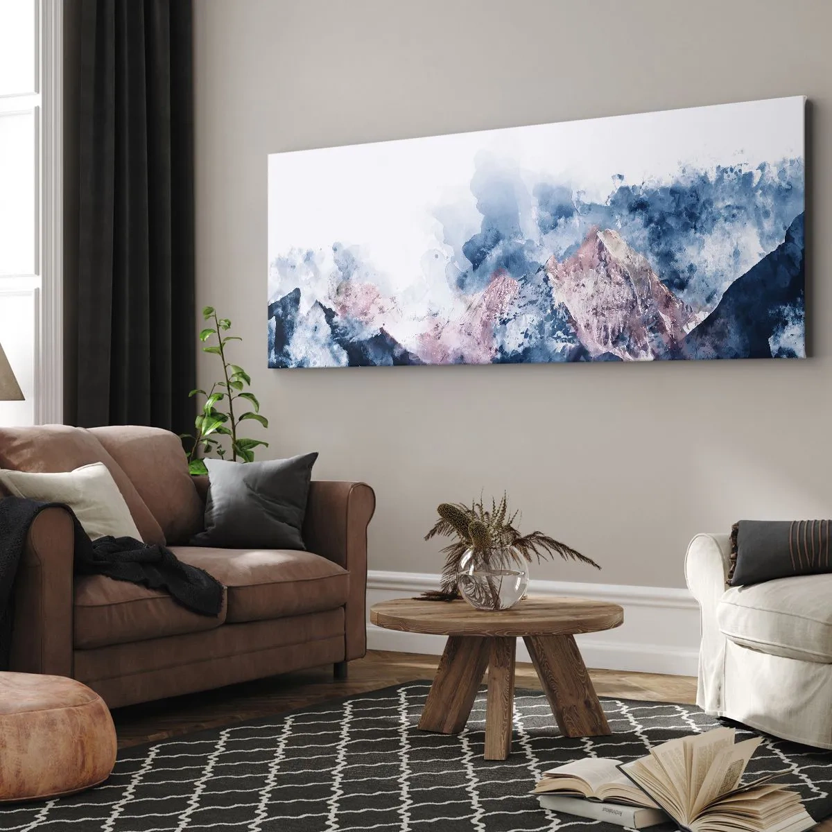 Canvastavla - Bild på duk - Det är toppen! - 100x40 cm