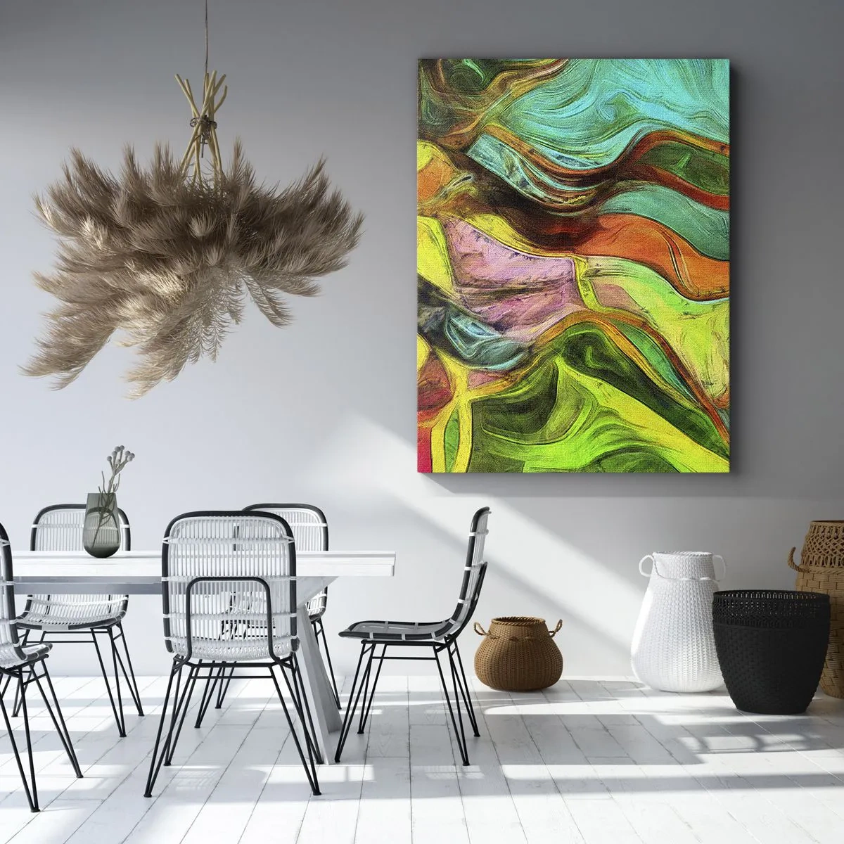 Canvastavla - Bild på duk - Rörelse är liv - 70x100 cm