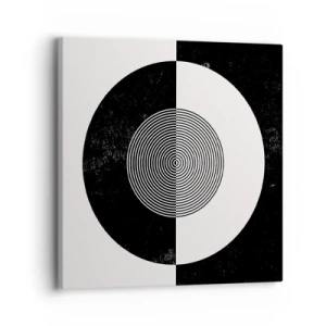 Canvastavla - Bild på duk - Harmoni i svart och vitt - 30x30 cm