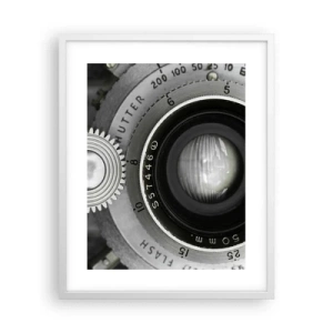 Affisch i vit ram - En berättelse om Hollywood - 40x50 cm