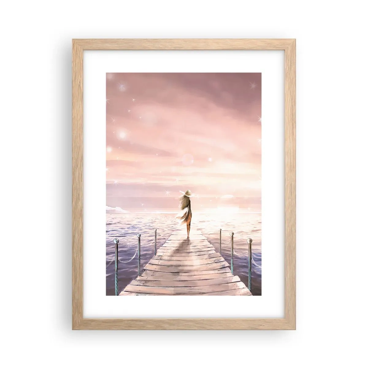 Affisch i ram av ljusek - I drömmens ljus - 30x40 cm