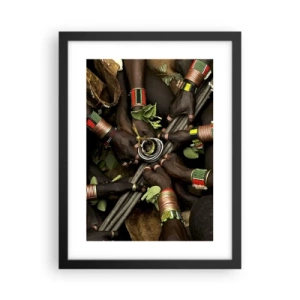 Affisch i svart ram - Vi är tillsammans - 30x40 cm