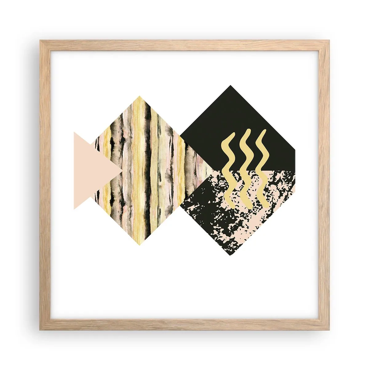 Affisch i ram av ljusek - Inte så enkelt - 40x40 cm