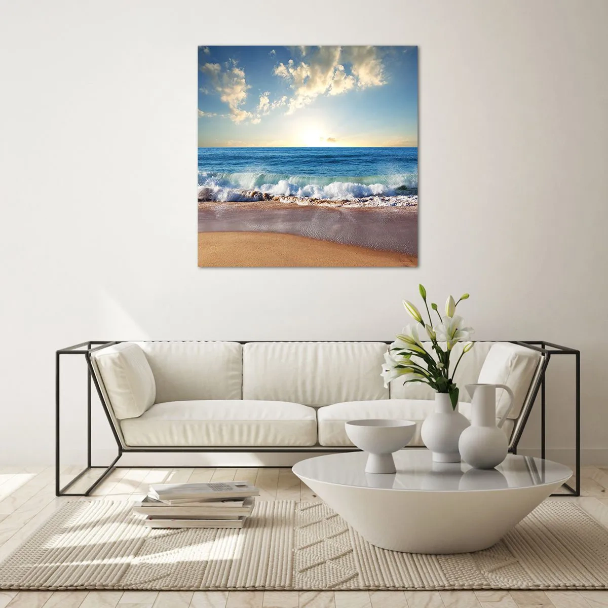 Glastavla - Bild på glas - Rörlighet och orörlighet samtidigt - 60x60 cm