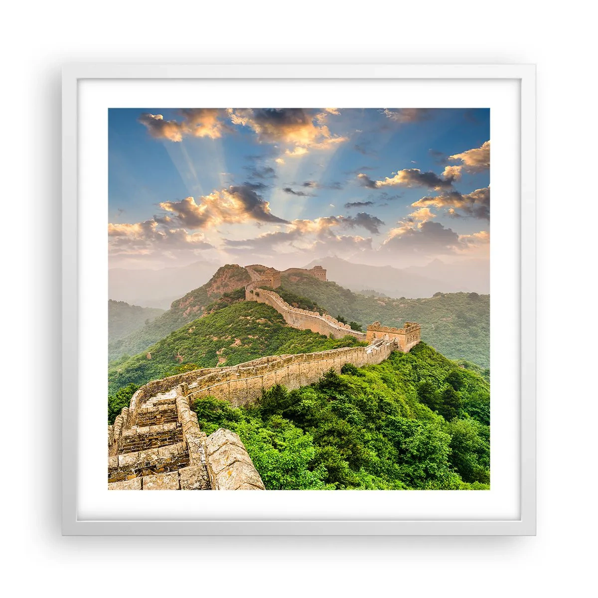 Affisch i vit ram - Tidlös storhet - 50x50 cm