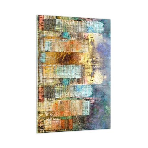 Glastavla - Bild på glas - Solig metropol - 50x70 cm