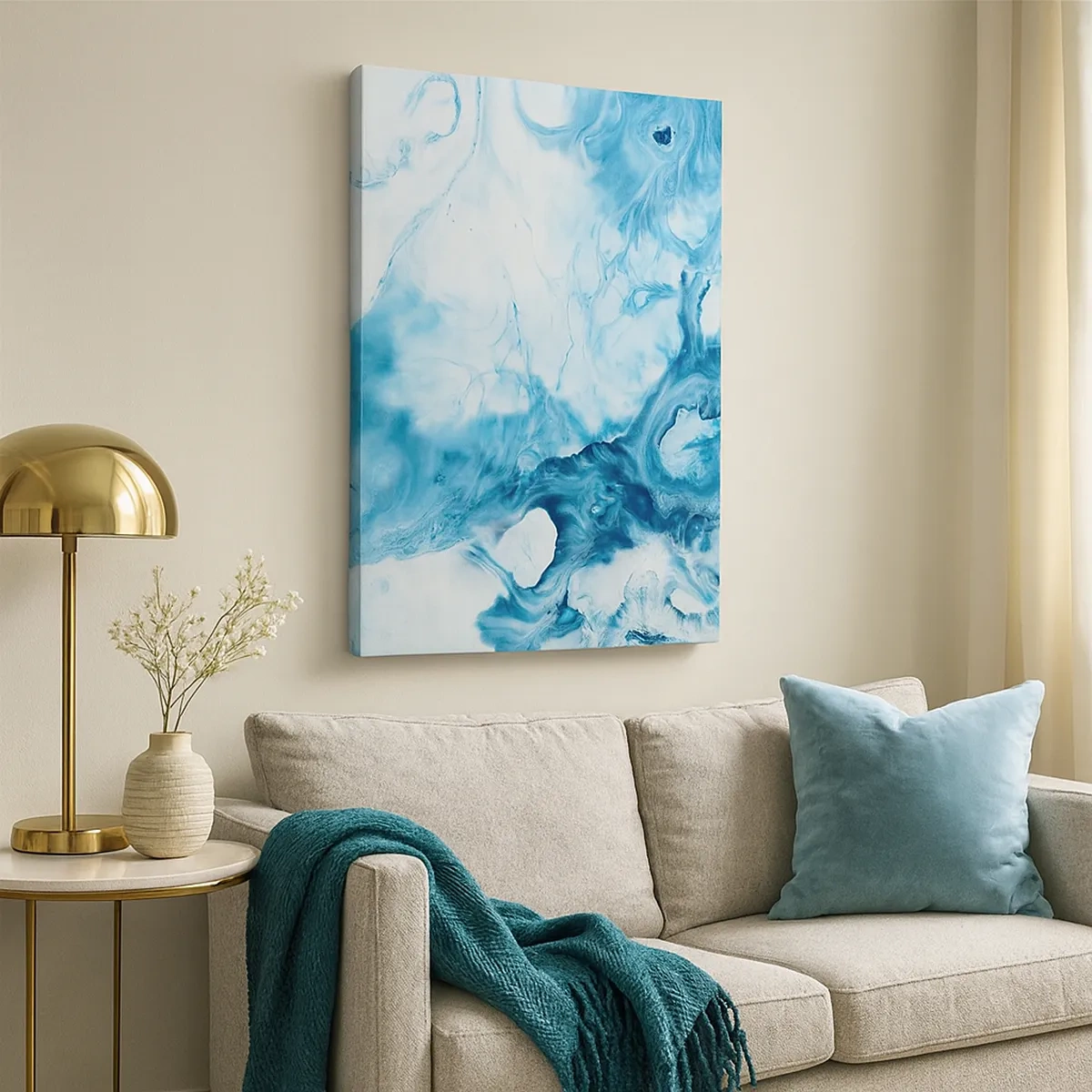 Canvastavla - Bild på duk - Blåhetens konsert - 50x70 cm