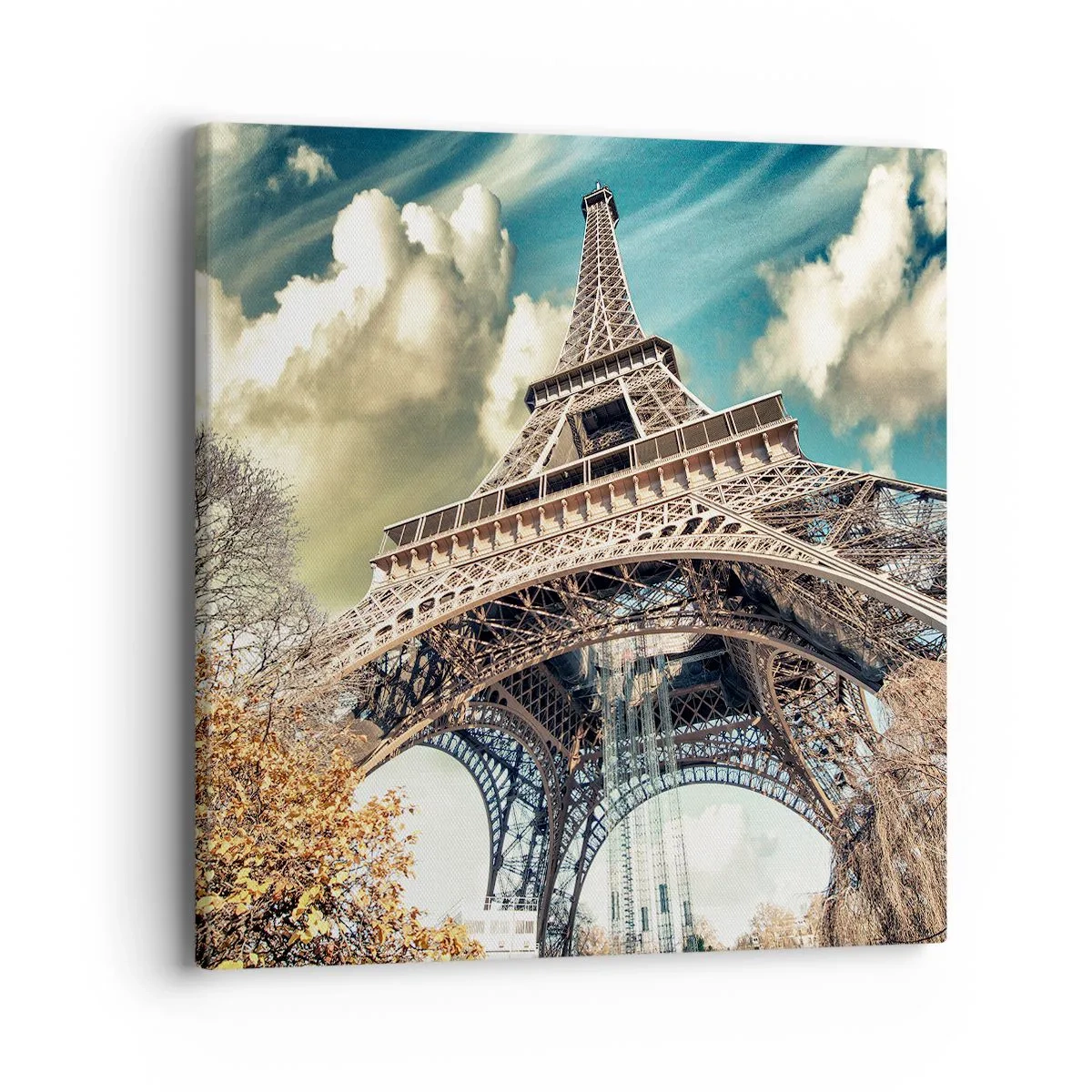 Canvastavla - Bild på duk - Och på hösten i Paris... - 40x40 cm