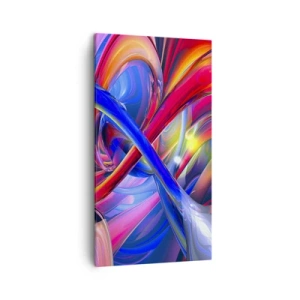 Canvastavla - Bild på duk - Färgdans - 45x80 cm