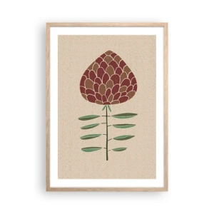 Affisch i ram av ljusek - Som en stor barrkotte - 50x70 cm