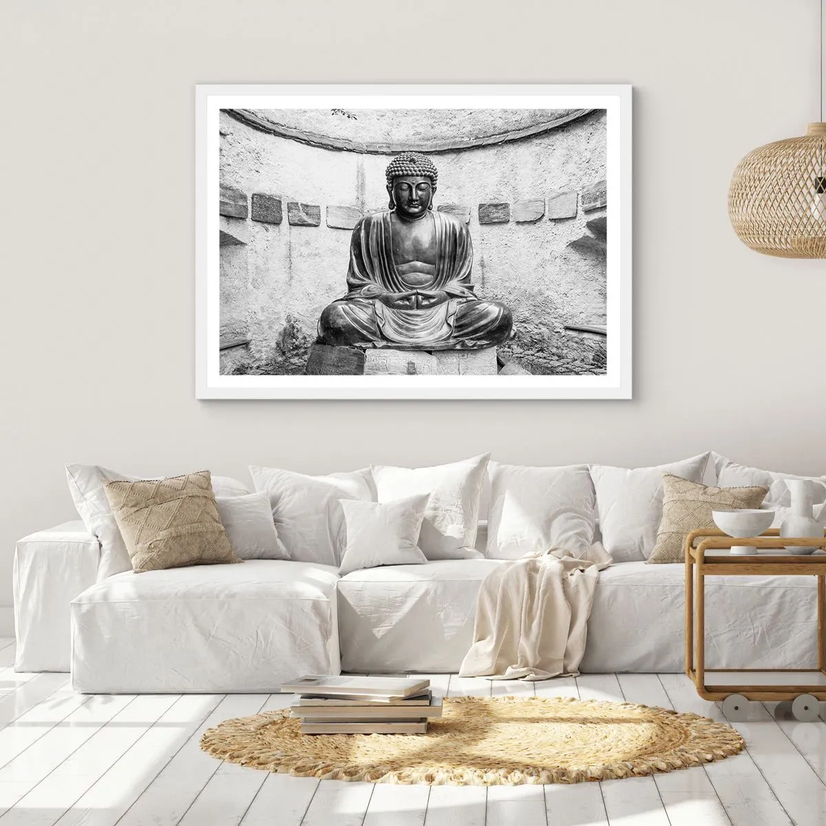 Affisch i vit ram - Hos lugnets källor - 50x40 cm