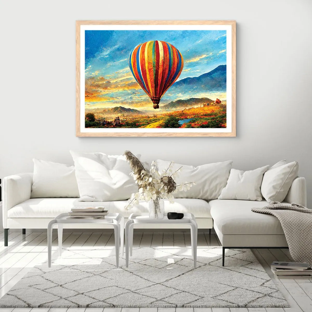 Affisch i ram av ljusek - I tystnad ser man mer - 100x70 cm