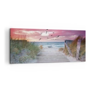 Canvastavla - Bild på duk - Östersjöimpression - 100x40 cm