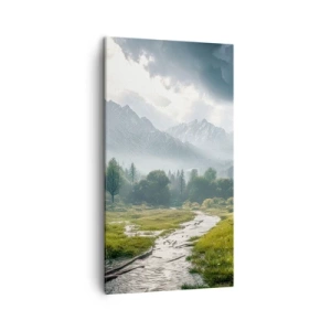 Canvastavla - Bild på duk - Fram och tillbaka - 45x80 cm