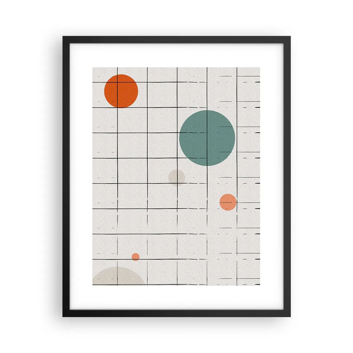 Affisch i svart ram - Fångade. Vi eller de? - 40x50 cm