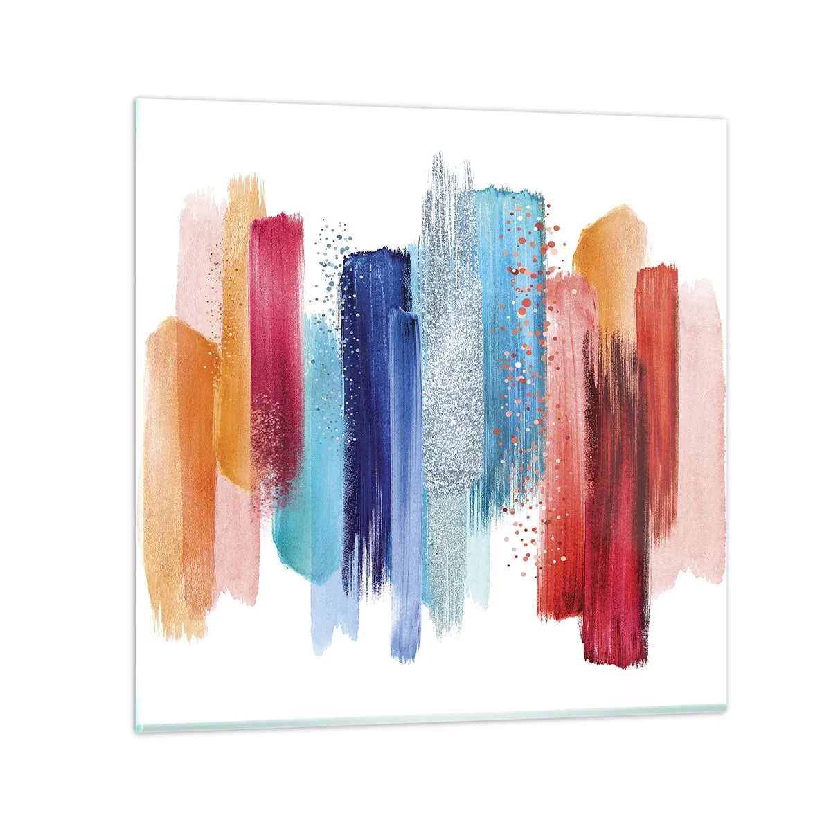 Glastavla - Bild på glas - Upp och ner - 30x30 cm