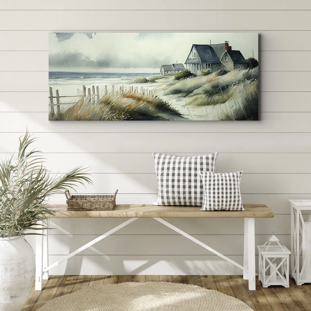 Canvastavla - Bild på duk - Borta från liv och rörelse - 100x40 cm